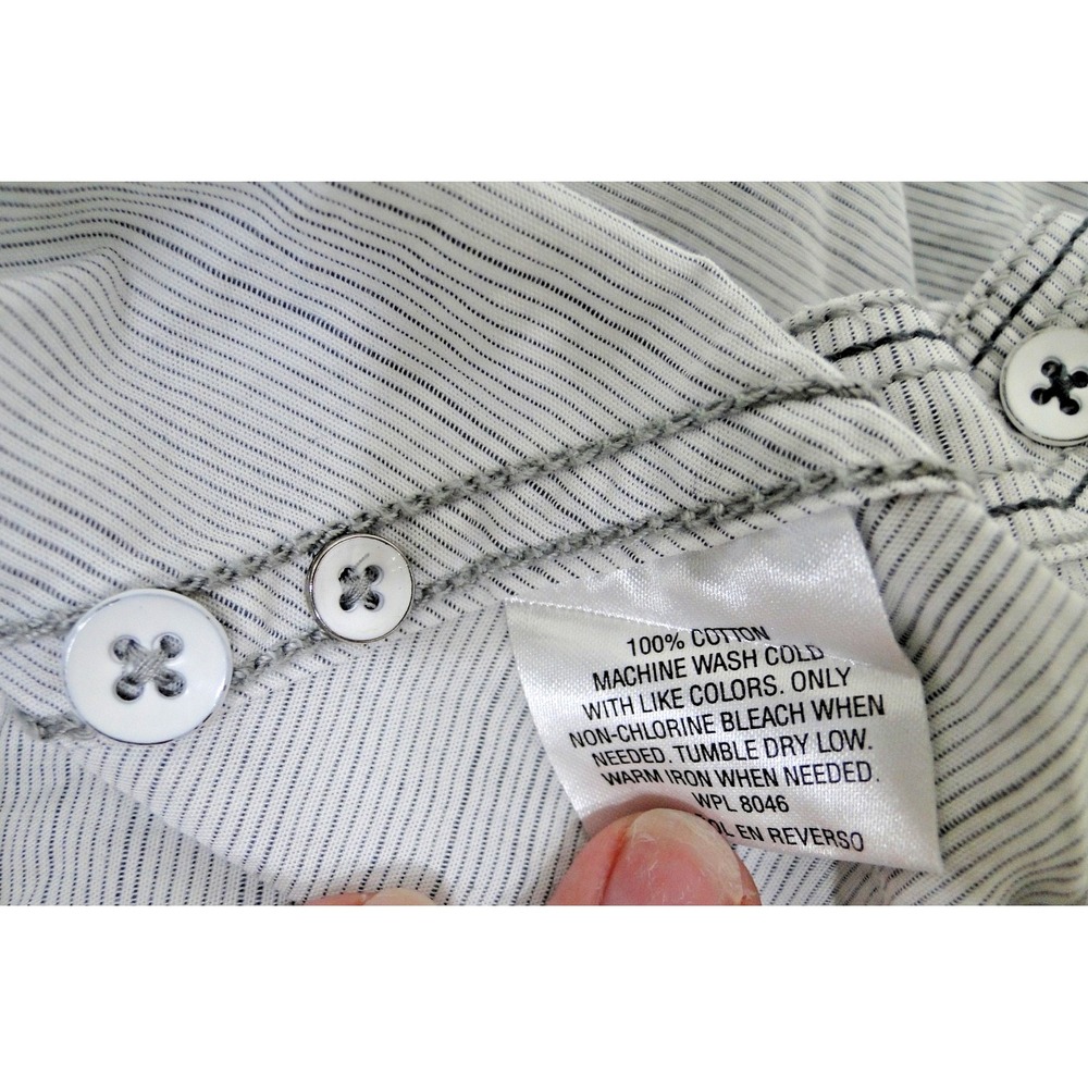 INC International Concepts Button Up Shirt Men's XL Long Sleeve Striped Cotton - Picture 6 of 7